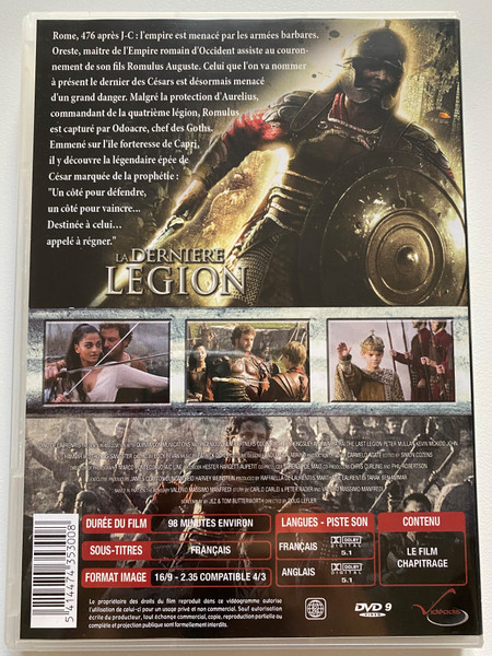 La dernière légion / COLIN FIRTH, BEN KINGSLEY, AISHWARYA RAI / LA FIN D'UN EMPIRE LA NAISSANCE D'UNE LEGENDE /DVD Video (5414474353008)