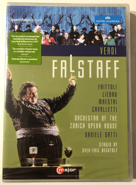 VERDI - FALSTAFF / Barbara Frittoli / Eva Liebau / Ambrogio Maestri / Massimo Cavalletti / Zürich Opera / Daniele Gatti / STAGED BY SVEN-ERIC BECHTOLF / UNITEL CLASSICA / major / DVD Video (814337011116)