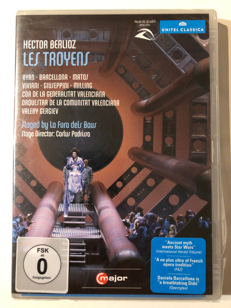 HECTOR BERLIOZ - LES TROYENS  Staged by La Fura dels Bous  Stage Director Carlus Padrissa  UNITEL CLASSICA  major  DVD Video (814337010607)