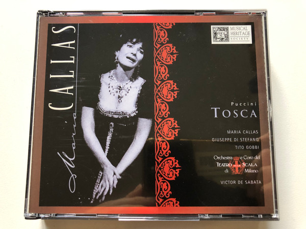 Puccini: Tosca - Maria Callas, Giuseppe Di Stefano, Tito Gobbi, Orchestra e Coro del Teatro Alla Scala di Milano, Victor De Sabata / Musical Heritage Society 2x Audio CD 1997 / 524973H 