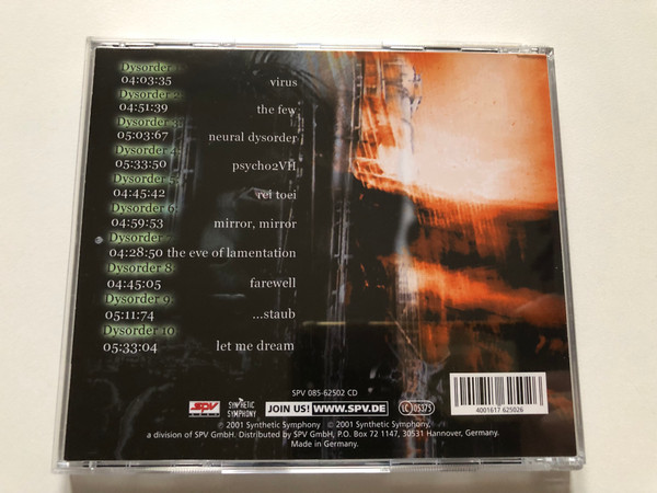 C-Drone-Defect – Neural Dysorder Syndrome / Synthetic Symphony Audio CD 2001 / SPV 085-62502 CD