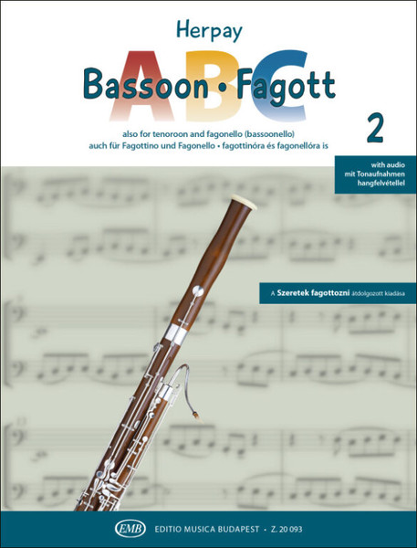 Bassoon ABC 2  also for tenoroon and fagonello (bassoonello)  printed and digital edition with audio (9790080200933)