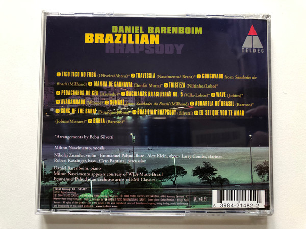 Daniel Barenboim: Brazilian Rhapsody - Featuring Milton Nascimento / Teldec Audio CD 2000 / 3984-21482-2