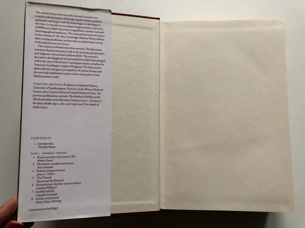 THE NEW CAMBRIDGE MEDIEVAL HISTORY III c.900-6.1024 / EDITED BY TIMOTHY REUTER / Cambridge University Press, 2000 / Hardcover (9780521364478)