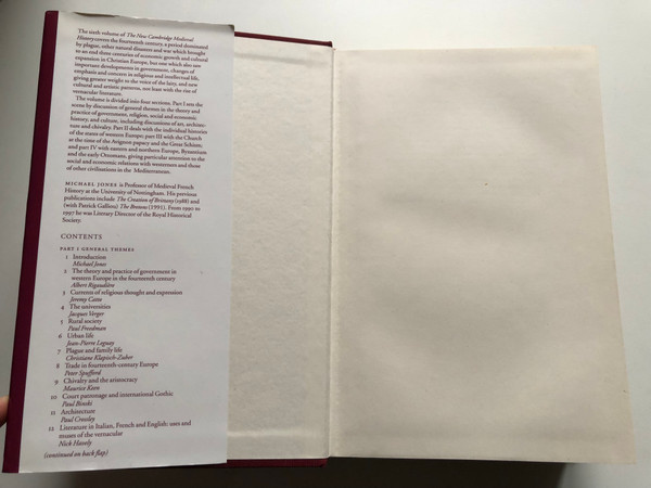 THE NEW CAMBRIDGE MEDIEVAL HISTORY / Volume VI c.1300-c.1415 / EDITED BY MICHAEL JONES / CAMBRIDGE UNIVERSITY PRESS / Hardcover (9780521362900)