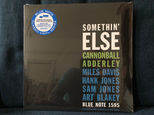 Cannonball Adderley: Somethin' Else - Miles Davis, Hank Jones, Sam Jones, Art Blakey / Blue Note Classic / Blue Note 1595 / UMe LP Stereo 2021 / 00602507465551 