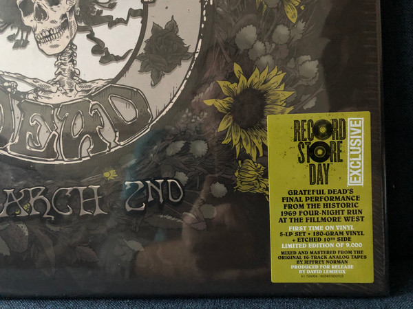 Fillmore West 1969: March 2nd - Grateful Dead / Grateful Dead's Final Performance From The Historic 1969 Four-Night Run At The Fillmore West; First Time On Vinyl, 5-LP Set, 180-Gram Vinyl + Etched 10th Side / Rhino Records 5x LP 2023 / R1 724904