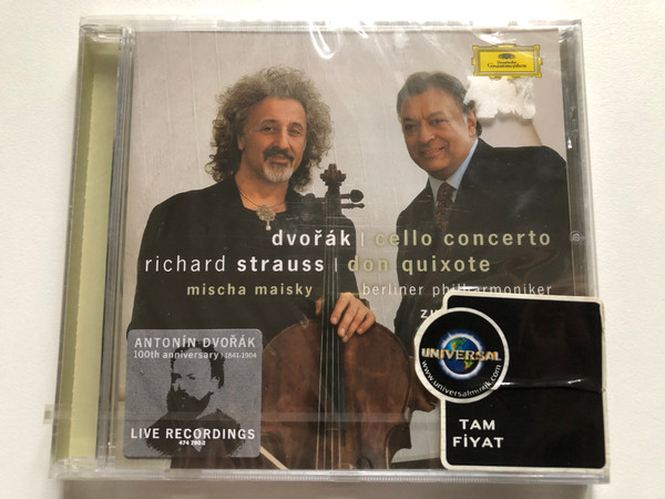 Dvořák: Cello Concerto, Richard Strauss: Don Quixote - Mischa Maisky, Berliner Philharmoniker, Zubin Mehta / Deutsche Grammophon Audio CD 2003 / 474 780-2