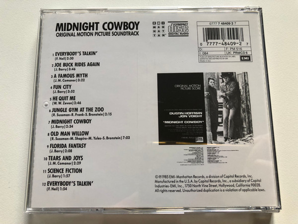 Midnight Cowboy - Original Motion Picture Soundtrack / PM 516 / PRMCD 6 / Audio CD (077774840927)