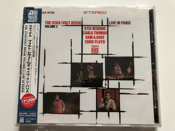 The Stax/Volt Revue Volume 2 Live In Paris - Otis Redding, Carla Thomas, Sam & Dave, Eddie Floyd / Stax Audio CD Stereo / 8122-79689-4