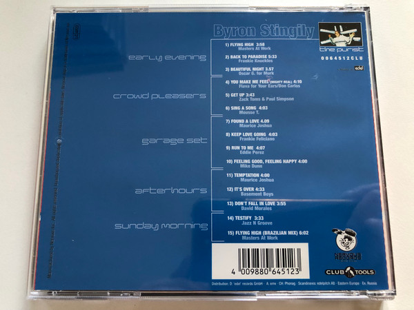 Byron Stingily – The Purist / 0064512 CLU / CLUB TOOLS / Audio CD (4009880645123)
