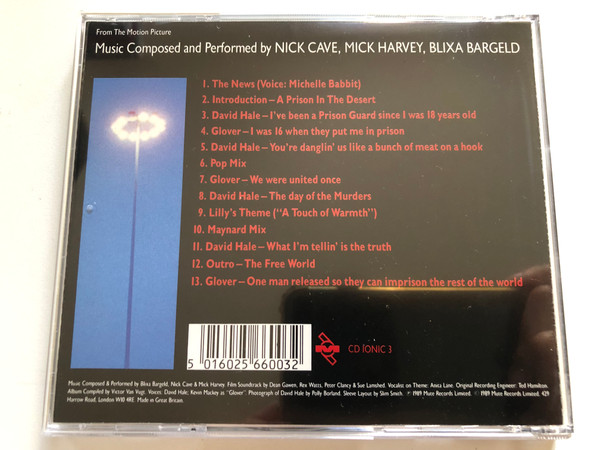 Ghosts ... Of The Civil Dead - From The Motion Picture / Nick Cave, Mick Harvey, Blixa Bargeld / Audio CD (5016025660032)