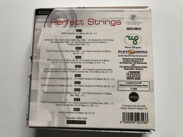 Perfect Strings / Centurion Classics / Audio 10 CD Box Set (4260043123166)