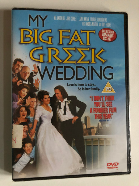 MY BIG FAT GREEK WEDDING / Love is here to stay... So is her family. / NIA VARDALOS, JOHN CORBETT, LAINIE KAZAN, MICHAEL CONSTANTINE, WITH ANDREA MARTIN, AND JOEY FATONE / DVD Video (5017239191787)