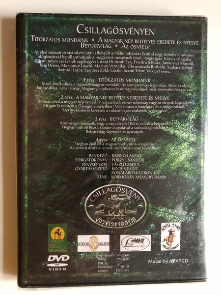 CSILLAGÖSVÉNYEN - történelmi sorozat / TITOKZATOS MONDÁINK / A MAGYAR NÉP REJTÉLYES EREDETE ÉS NYELVE BETYÁRVILÁG AZ ÖSNYELV / DVD Video