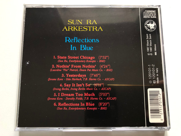 Sun Ra Arkestra – Reflections In Blue / Black Saint Audio CD 1987 / 120101-2