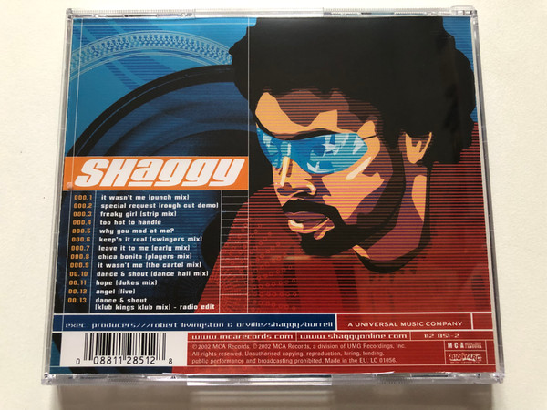 Shaggy – Hot Shot Ultramix / Special Edition / MCA Records Audio CD 2002 / 112 851-2