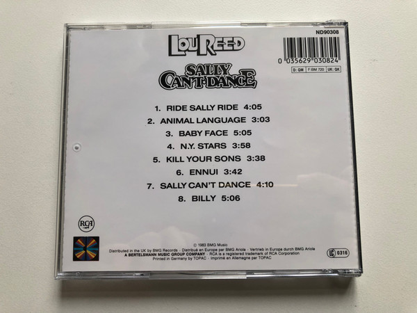 Lou Reed – Sally Can't Dance / RCA Audio CD / ND90308