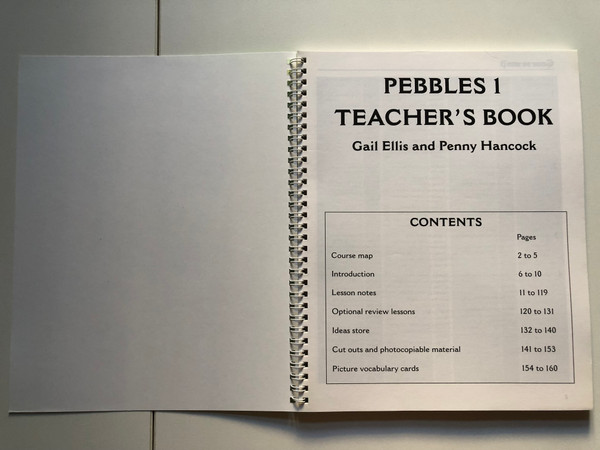 Pebbles Teacher's Book 1  Gail Ellis and Penny Hancock  Longman  Paperback 9780582259089