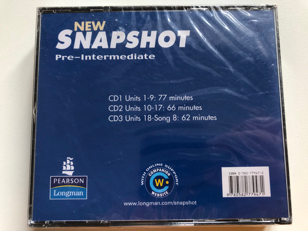 New Snapshot: Pre-Intermediate - Class CD 1, 2 and 3 - Brian Abbs, Ingrid Freebairn, Chris Barker / Pearson Longman 3x Audio CD