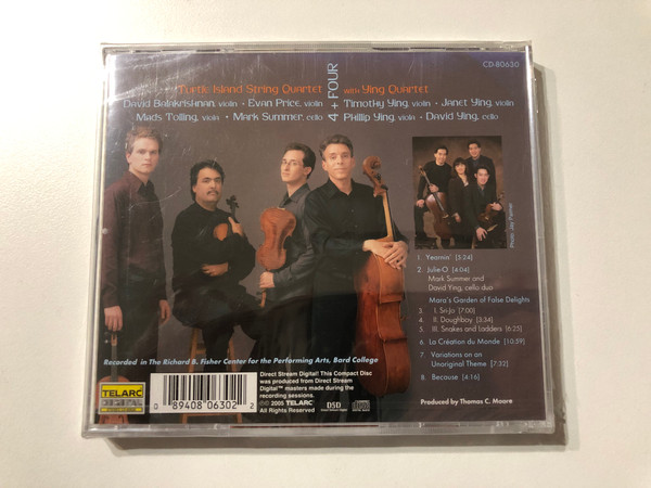 Turtle Island String Quartet With Ying Quartet – 4 + Four / Telarc Audio CD 2005 / CD-80630