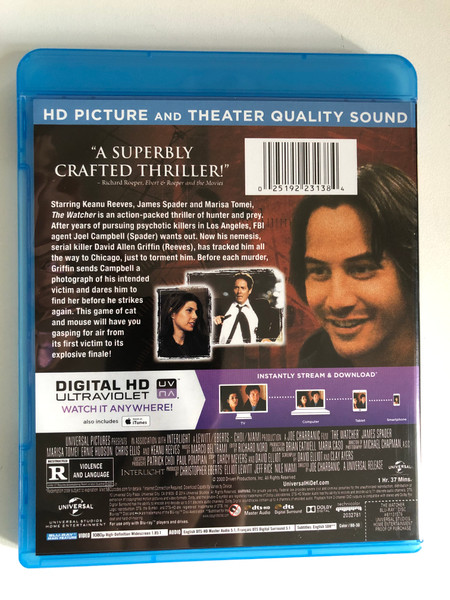 THE WATCHER / JAMES SPADER, MARISA ΤΟΜΕΙ, KEANU REEVES / BLU-RAY + DIGITAL HD / BluRay Disc / DVD Video (025192231384)