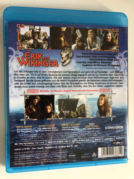 Erik der Wikinger / Aberwitziges Fantasy Spektakel von den Mitgliedern von Monty Python / DEUTSCHE KINOFASSUNG / Blu-ray Disc / DVD Video (4010324038814)