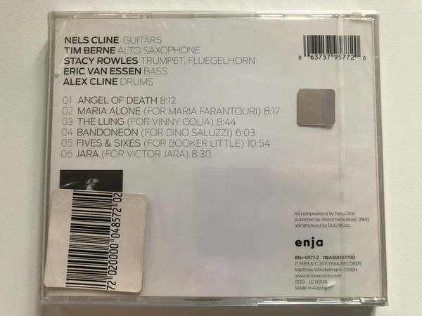 Nels Cline: Angelica - Tim Berne, Stacy Rowles, Eric Von Essen, Alex Cline / Enja Records Audio CD 2011 / ENJ-9577-2