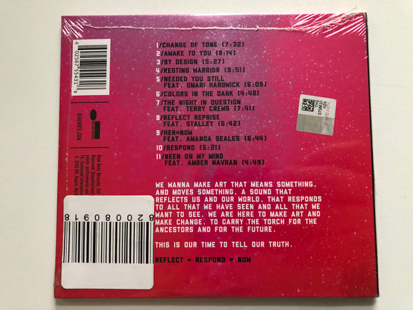 R+R=Now – Collagically Speaking / Robert Glasper, Terrace Martin, Christian Scott, Atunde Adjuah, Derrick Hodge, Taylor McFerrin, Justin Tyson / Blue Note Audio CD 2018 / 00602567554318