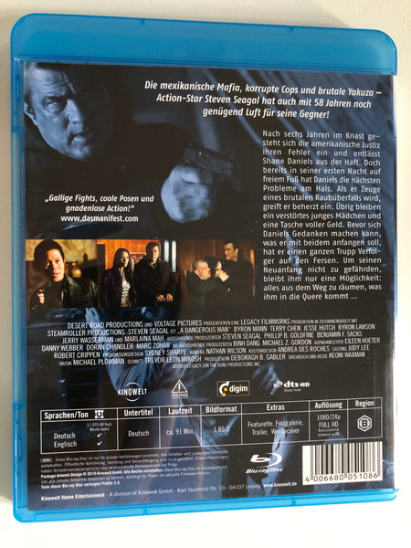 STEVEN SEAGAL - A DANGEROUS MAN / SIE HABEN DAMIT BEGONNEN - ER BEENDET ES! / Blu-ray Disc / DVD Video (4006680051086)