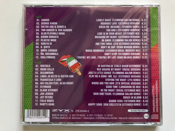 ZYX Italo Disco: New Generation Vol. 18 - Best Of Italo & Euro Disco / Incl. the Hits of: Soulya ID, Savage, Digitalo, Linda Jo Rizzo & Victor Ark, Also Playable Mono, and many more / ZYX Music 2x Audio CD 2021 / ZYX 83046-2
