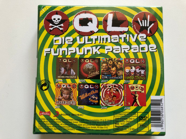 QL – Die Ultimative Funpunk Parade / Ariola 8x Audio CD, DVD Video CD 2018 / 19075826852