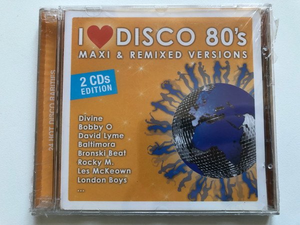 I Love Disco 80's: Maxi & Remixed Versions - 2 CDs Edition - Divine; Bobby O; David Lyme; Baltimora; Bronski Beat; Rocky M.; Les McKeown; London Boys;... / Hargent Media 2x Audio CD / 1142-2