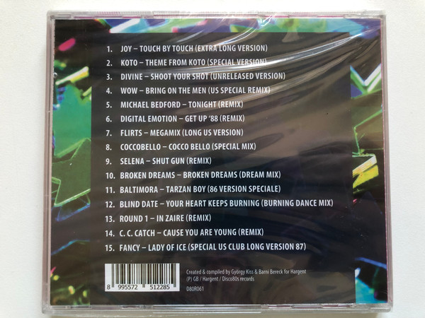 Disco 80's Rare & Special Versions: Vol. 1 - Joy; Koto; Divine; Wow; Michael Bedford; Digital Emotion; Flirts Coccobello; Selena; Baltimora; Blind Date;... / Disco80s Records Audio CD / D80R061