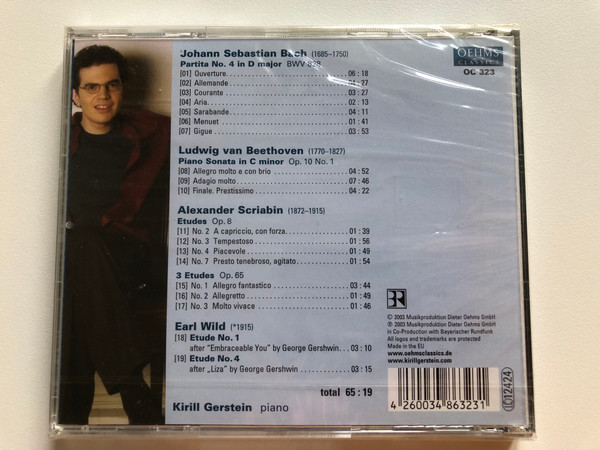 Kirill Gerstein – Bach, Beethoven, Scriabin, Gershwin/Wild / oehmsclassics_____debut / Oehms Classics Audio CD 2003 / OC 323