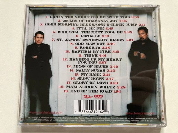 Tom Jones & Jools Holland / Radar Audio CD 2004 / RADAR004CD 