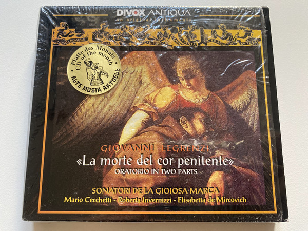 Giovanni Legrenzi: "La Morte Del Cor Penitente" Oratorio In Two Parts - Sonatori De La Gioiosa Marca, Mario Cecchetti, Roberta Invernizzi, Elisabetta De Mircovich / Divox Antiqua / Divox Audio CD 1996 Stereo / CDX 79504