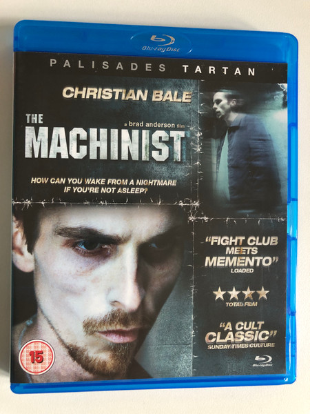 THE MACHINIST  a brad anderson film  HOW CAN YOU WAKE FROM A NIGHTMARE IF YOU'RE NOT ASLEEP  CHRISTIAN BALE  PALISADES TARTAN  Blu-ray Disc  DVD Video (5037899022344)