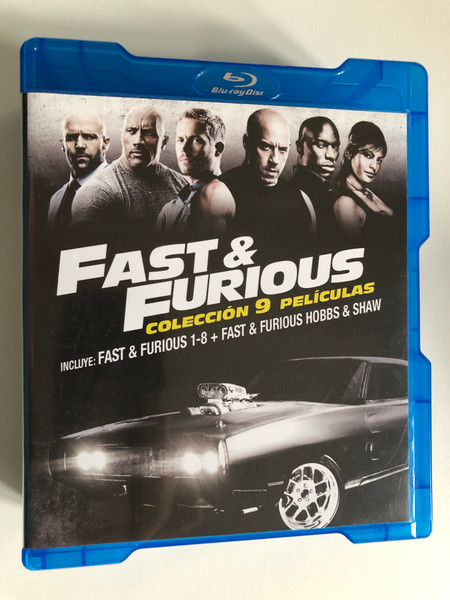 Fast & Furious / COLECCIÓN 9 PELÍCULAS / INCLUYE: FAST & FURIOUS 1-8 + FAST & FURIOUS HOBBS & SHAW / Blu-ray Disc / DVD Video (8414533125192)