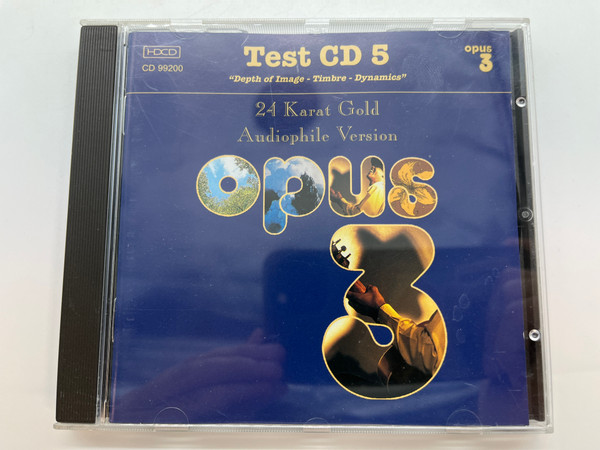 Test CD 5 - ''Depth of Image - Timbre - Dynimaics'' / 24 Karat Gold Audiophile Version / Opus 3 Audio CD Stereo / CD 99200