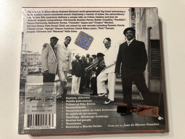 Juan De Marcos' Afro Cuban All Stars – Distinto, Diferente / World Circuit Audio CD 1999 / WCD 058