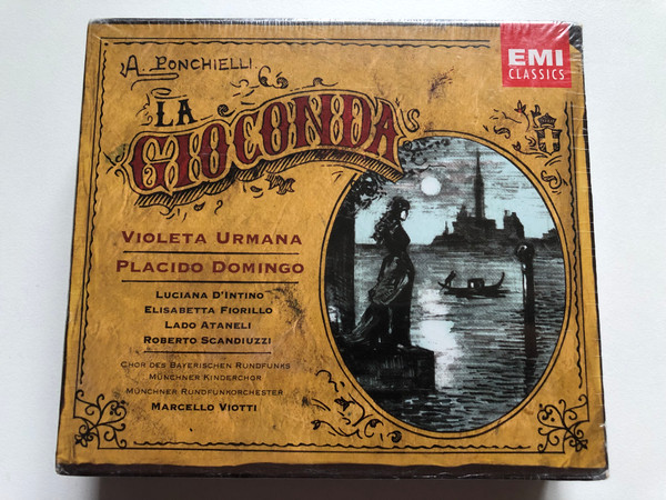 A. Ponchielli: La Gioconda - Violeta Urmana, Placido Domingo, Luciana D'Intino, Elisabetta Fiorillo, lado ataneli, Roberto Scandiuzzi, Chor Des Bayerischen Rundfunks, Münchner Kinderchor / EMI Classics 3x Audio CD, Box Set 2003 Stereo / 724355745125