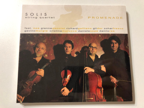 Solis String Quartet: Promenade - feat. Noa, Gianna Nannini, Richard Galliano, Gil Dor, Zohar Fresco, Gavino Murgia, Cristina Marocco, Daniele Sepe, Danilo Rea / BHM Productions GmbH Audio CD 2007 / BHM 1021-2