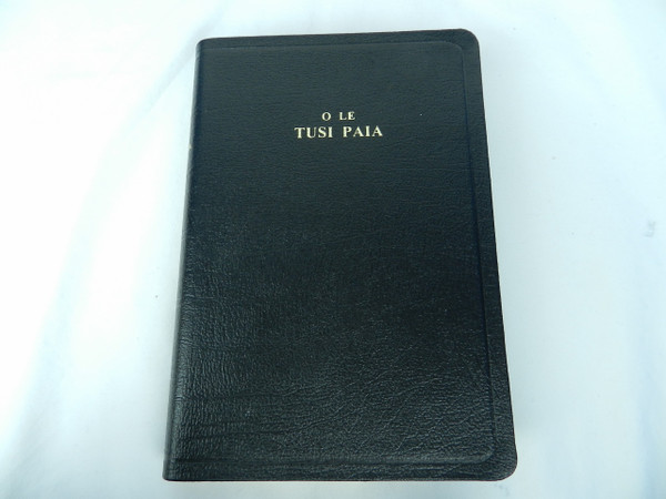 Samoan Reference Bible - Revised Edition 1969 / Black Genuine Leather Bound with Golden Edges - O Le Tusi Paia R057