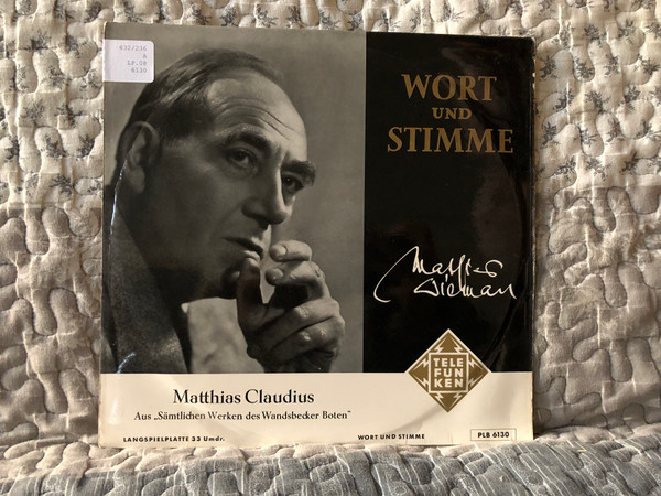 Mathias Wieman - Matthias Claudius: Aus "Sämtlichen Werken Des Wandsbecker Boten" / Wort und Stimme / Telefunken LP / PLB 6130