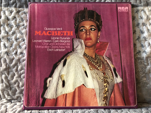 Giuseppe Verdi: Macbeth - Leonie Rysanek, Leonard Warren, Carlo Bergonzi, Chor Und Orchester Der Metropolitan Opera, New York, Erich Leinsdorf / RCA Victrola 3x LP, Box Set, Stereo / VICS-6147/1-3