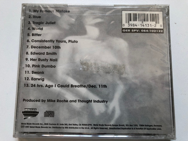 Thought Industry – Black Umbrella / Metal Blade Records Audio CD 1997 / 3984-14131-2