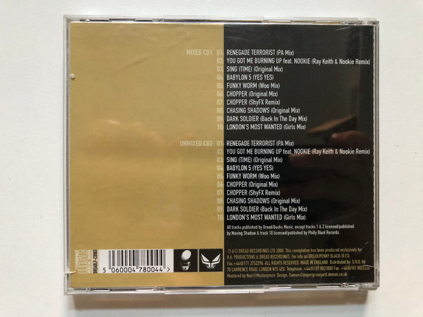 Ray Keith presents Vintage Dread 2000 - A Limited Edition Double CD Of Classic D+B Including: Renegade Terrorist, Dark Soldier & Chopper (Original/Remix) / Dread Recordings 2x Audio CD 2000 / DREADLP-CD003