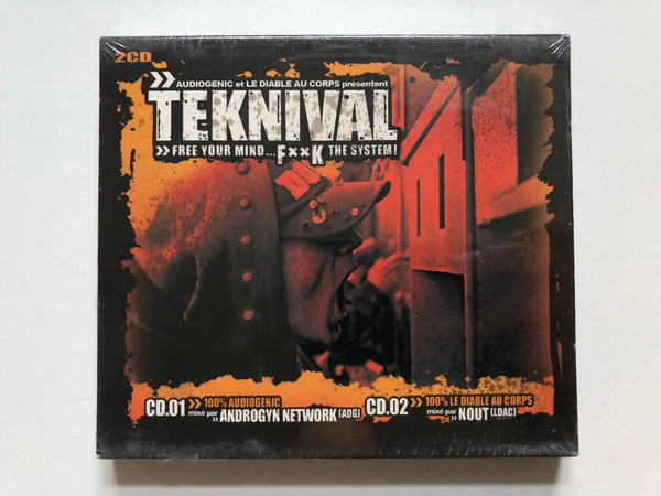Teknival (Free Your Mind…F××K The System!) - CD 01 mixe par Androgyn Network, CD 02 mixe par Nout / Wagram Music 2x Audio CD 2007 / 3126512 (3596971265120)