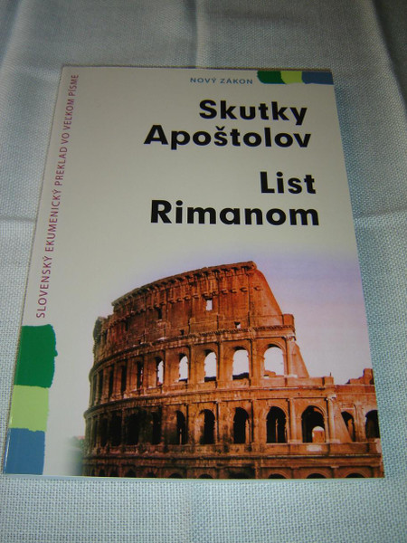 Slovak Language Books of Acts & Romans | Great for Elderly Readers